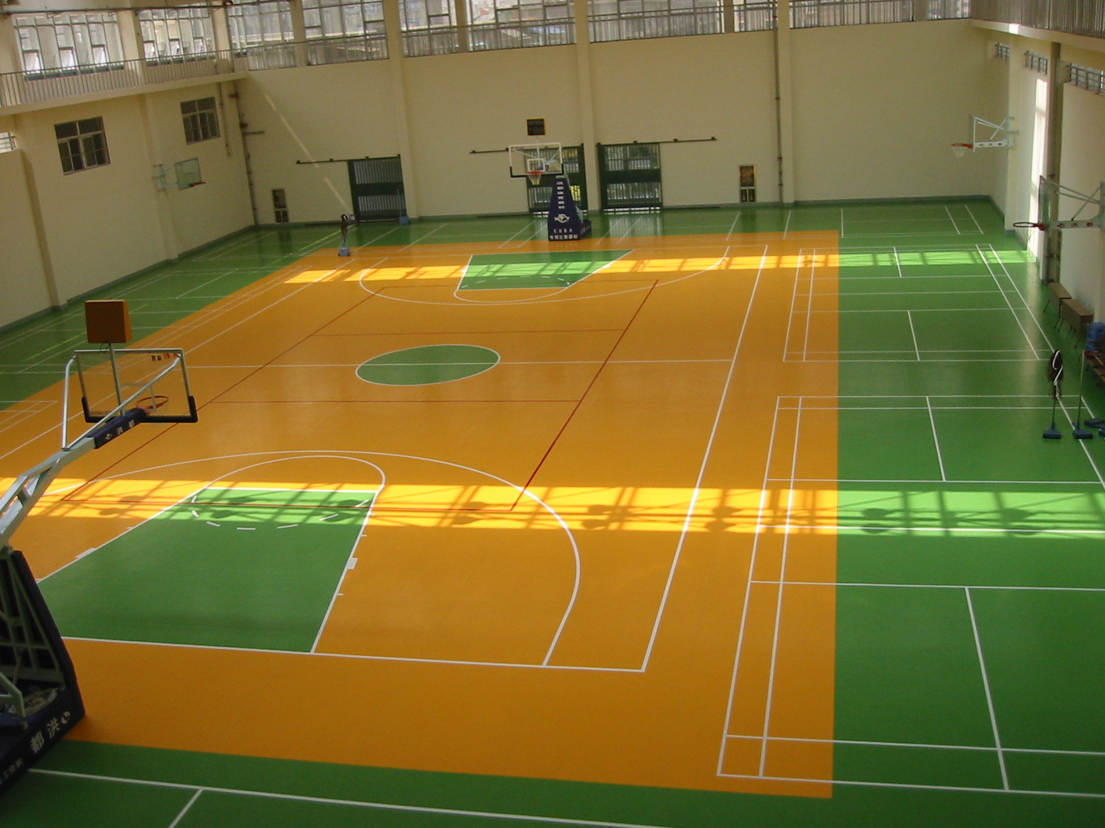 篮球场PVC地胶板