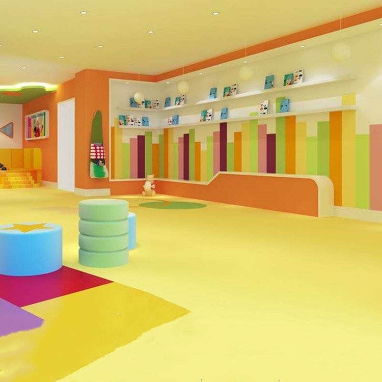 幼儿园PVC地板胶如何保持保持鲜亮